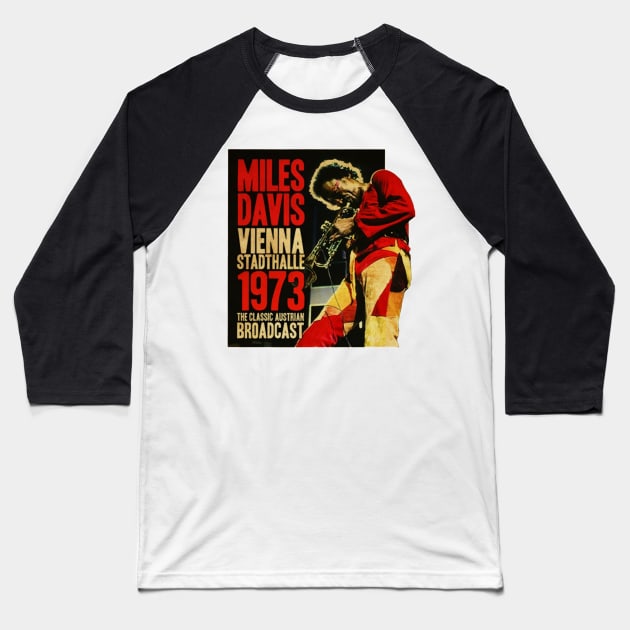 The Classic Miles Davis Baseball T-Shirt by THEVARIO